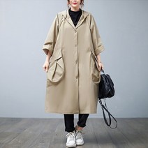 [디아리스] 여성 봄가을 오버핏 자켓 점퍼 후드 야상 6189