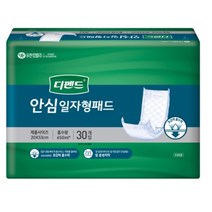디펜드 남녀공용 안심 일자형 패드 속기저귀 성인기저귀, 1개, 30개입