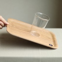 킨토 논슬립 우드 트레이 버드나무 우드 쟁반 직사각 3종, M 270x200mm