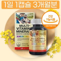 미국 직수입 멀티 복합 데일리 비타민 미네랄 함유 3개월분 연질캡슐 하루 권장량 무기 셀레늄 A B C D K 부모님 성인 온가족 직장인 실버 노인 해외 비건 무부형제 추천 코스트