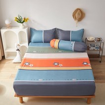 라지킹침대 Winter Bed Cover Polyester Fitted Sheet King Queen Size Bedspread All-around Elastic Rubber Ba, [04] 200x220x25cm 1pcs, [03] 3