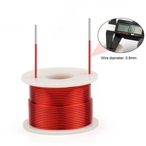 코일 스피커공기 코어 무산소 구리 인덕터 스피커 HIFI 오디오 0.8mm 0.3mH-0.8mH 용 중공 프레임 코일 인, 01 0.8mm 0.3mH