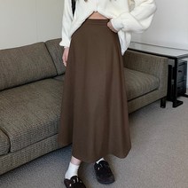 세미 햅번 패션 겨울 플리츠 스커트 롱 티어드 포인트 오버핏 새내기 언밸런스 플레어