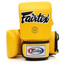 Fairtex 무에타이 백 장갑 TGO3 - 슈퍼 스파링 백 장갑 - 오픈 엄지 - 핑크/블랙 XL, TGO3 - Yellow