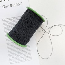 헤세드 대용량) 0.5mm 실고무 (길이 270m), 블랙