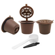 커피머신 자동 1/3Pcs 커피 캡슐 재충전 용 필터 컵 네스프레소 기계 플라스틱 스푼 브러쉬 Coffeeware, 13 c 5set