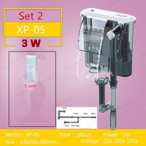 물고기 탱크 판매 수족관 3-in-1 외부 교수형 전원 필터 외부 수족관 플러그 온, xp-05 세트 2, au 어댑터 플러그