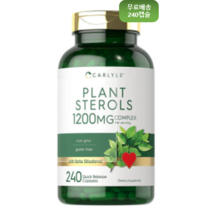 미국직구 240캡슐 1병 식물성 스테롤 1200mg 베타시토스테롤