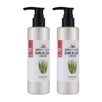 (셀파인화장품)레드임팩트 u.v 유기자차 .무기자차 울트라 썬블록 크림 250ml 1개, 250ml  2개