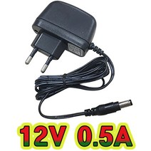 순흥전기 어댑터 12V 0.5A 벽걸이형 SMPS 500mA 어댑터 아답터 직류전원장치, SH-1205C
