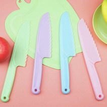 안전인증 유아안전칼 어린이안전칼 아동안전칼 아동칼 아동요리칼 빵칼 플라스틱칼 아동용안전칼 어린이칼, 보라-소