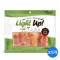 인터펫코리아 라이트업 저지방고단백 애견간식 8종류 260g x 택일 5개, 통닭가슴살 260g x 5개