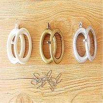 드림아트 15mm 25mm 35mm 커튼봉용 커튼링 (총 27종), 골드블랙 - 1개
