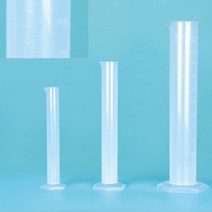 PP 메스실린더 Measring Cylinder 실린더 10ml~100ml 몰드눈금 청색눈금 저가형, 100ml 청색눈금