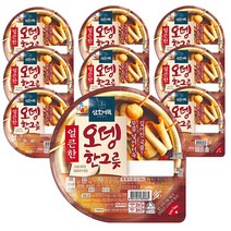 [정연푸드] CJ씨푸드 삼호어묵 얼큰한맛 오뎅한그릇360g / 아이스박스배송, 10개