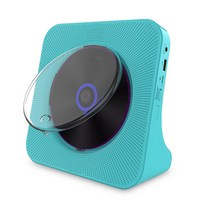 가정용 CD 플레이어 빈티지 선물 블루투스 음반 CD 플레이어, 블루, 충전 스타일
