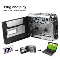 레트로 카세트 레코드 플레이어 테이프 MP3 변환기 휴대용 USB 캡처 디지털 오디오 음악 신제품, 한개옵션0