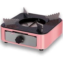 알코올 스토브 고형 연료 렌지 버너 캠핑 등산 아웃도어 용품 소형 연료용 탁상 서랍식 스테인레스 강철 경량 컴팩트 휴대 편리 (로즈 핑크), 로즈핑크