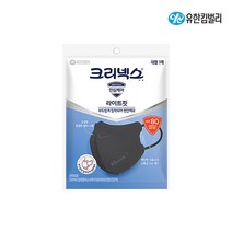크리넥스 마스크 KF80마스크 황사 미세먼지 대형 블랙, 1매입, 10매
