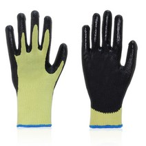 케블라 - KN13 NBR코팅 듀폰 Kevlar 베임방지 내열 장갑 절단방지장갑 10켤레set 2135NIP-BK