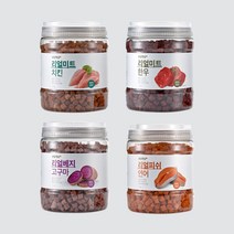 냥심멍심 리얼간식 1KG 대용량 4종, 리얼미트 치킨 1KG