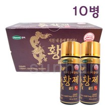 한미 황제골드 100ml/인삼농축액 피로회복 활력충전 수험생 부모님 건강 음료 드링크, 10병, 100ml