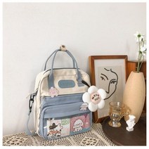 십대 투명 포켓 배낭 소녀 데일리