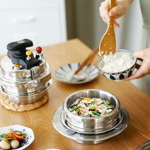 국산 미니 스텐 압력 밥솥 1인용 2인용 - 누룽지 3중안전장치 압력솥, 국산 압력솥 1인용