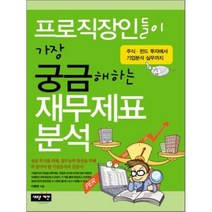 프로직장인들이 가장 궁금해하는 재무제표분석:주식ㆍ펀드 투자에서 기업분석 실무까지, 새로운제안