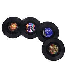 카페용 LP 바이닐 코스터 12개 컵받침 위스키 홈카페 주방소품 코스터받침 찻잔받침 코스타 카페소품 깔개