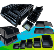 경사형 정전기 방지 부품 상자 제전 박스, 뚜껑이 있는 230x160x65MM 도시락