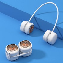 [엑스트라] 블루스톰 F9 초경량 휴대용 넥 와이어 선풍기 (파우치포함), 네이비
