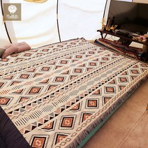 멜리띠 보헤미안 카페트 캠핑매트 소파커버 캠핑러그 4인특대형, 단품