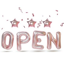 가게 행사 파티 오픈 OPEN 풍선 대형 셀카찍기 학예회, 로즈골드