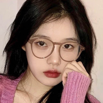 가벼운 도수없는안경 얼굴형에맞는안경 동그란뿔테 여자