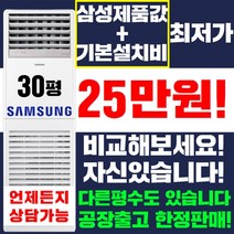 삼성 스탠드에어컨 냉난방기 냉온풍기 15평 18평 23평 30평 40평 [실외기포함] 인버터 업소용 사무용, (냉/난방) 삼성 스탠드형 30평(220v)