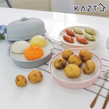 마카롱 전자레인지 호빵 만두 계란찜기 1개, 라이트그레이