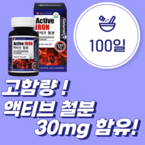 임산부철분제 생리철분제 출산후철분제, 100정, 1개, 100정