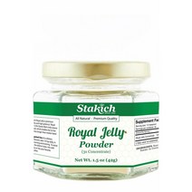 Stakich Fresh Royal Jelly Powder 스타키치 프레쉬 로얄젤리 파우더 1.5oz(42g), 1개, 1