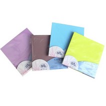 브라우스씨리얼 250g 무지카드 20매세트(색상4가지), 1개, 아이스브라운