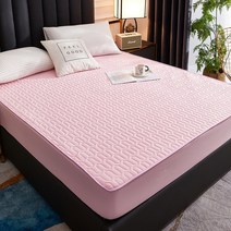 침대 매트리스 커버Waterproof Bed Cover Colorful Fitted Sheet Sanded Mattress Protector Full Size Sol