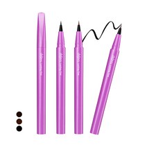 데자뷰 쇼트 붓 펜 리퀴드 아이라이너, 미디움브라운, 1개