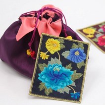 57-051 한복용 청련 자수장식_블루 HDS-477-H:한복자수장식