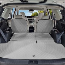 아이빌 현대 팰리세이드 신형퀼팅 4D 자동차 트렁크매트   2열등받이 풀세트, 7인승 자동폴딩, 블랙 블랙