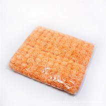 웨딩카 장식 웨딩카 리본 웨딩카 꽃 장식세트 미니 거품 장미 인공 꽃 홈 웨딩 자동차 장식 DIY 응원 화환, 02 B2 Lace Orange