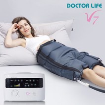 [닥터라이프] V7 공기압 다리 사지압박순환장치/의료기기/국내생산/ 본체+반바지세트(화이트 핑크), V7 본체+반바지커프/핑크