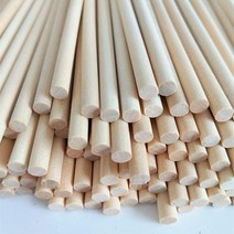 모형재료 원형 나무막대기 아이스크림 스틱 핸드메이드 건축물 DIY 작은 집 원목 자작나무처럼 작다 나무봉 4809097820, 통나무 150 *5밀리미터 240 즈