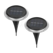 태양광 바닥등 서클 매립등 벽등 8LED 솔라 정원등, 옐로우