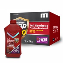 대림기업 미라텍 TOP PAO 100% 합성엔진오일 1L, 1개