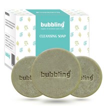 버블링 어성초비누 여드름 아토피 얼굴 모낭 염 모낭충 제거 두피 탈모 세안 비누, 100g, 3개